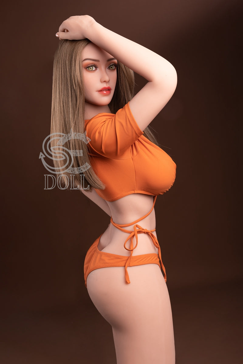 Vicky 5ft1 H-Cup Green Eyes Fitness Sex Doll Life Size Realistic Lover Doll