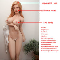 165cm Lifelike Sex Doll Implanted Hair Silicone sex dolls